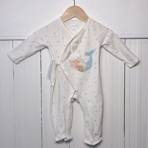 MUDPIE Adorable Kimono Style Mermaid Jumpsuit Pajamas